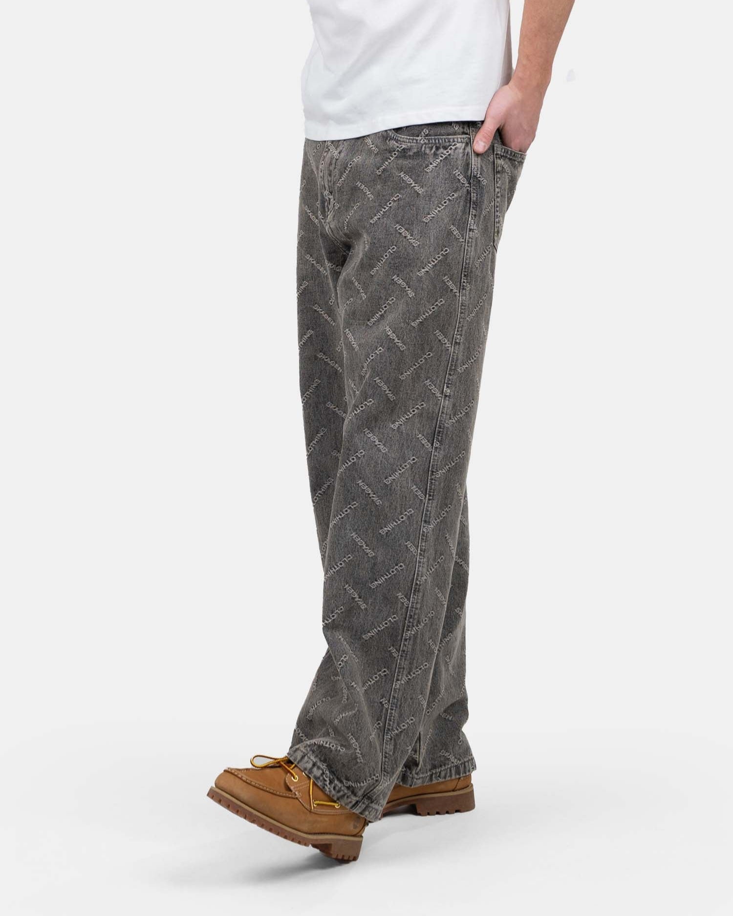 Monogram Denim Jeans Washed Grey | Skagen - clothing.dk